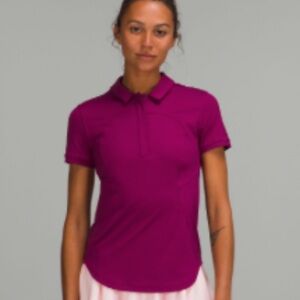 Lululemon Quick-Drying Short Sleeve Polo Magenta Purple